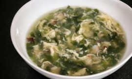 How to make egg drop spinach soup recipe